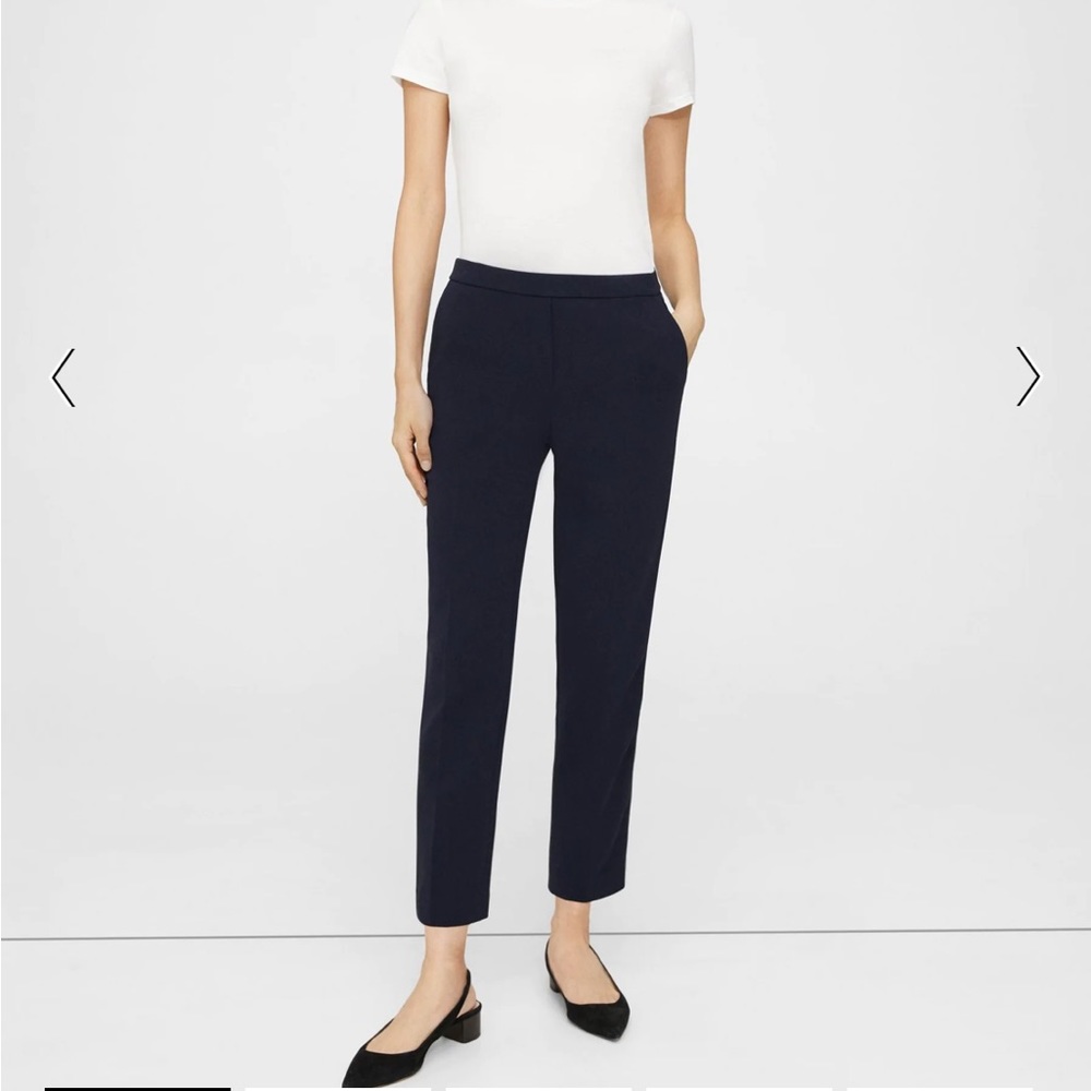 Theory pants, navy blue, size 0, elastic band